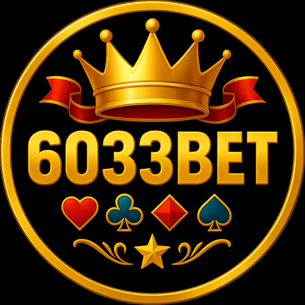 6033BET official logo with golden crown and casino symbols